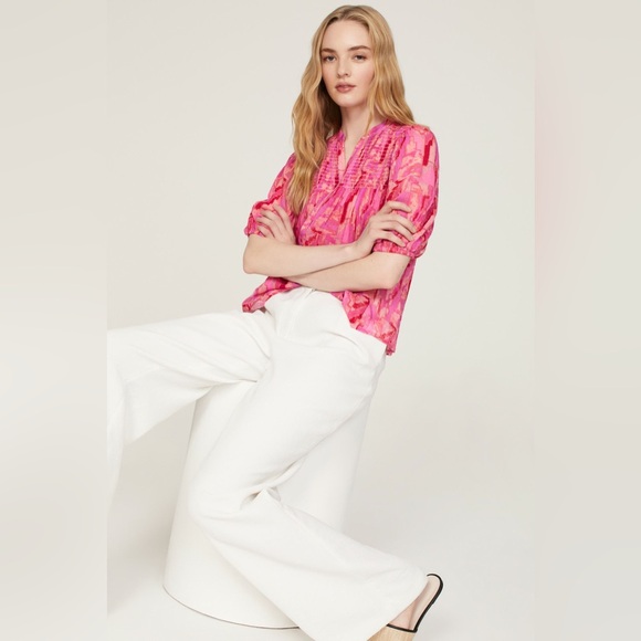 ba&sh Teodor Blouse in the color Rose - Picture 4 of 8
